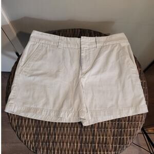 Tommy Hilfiger Womens Khaki Cotton Chino Shorts Size 12 Y2K Preppy Minimalist
